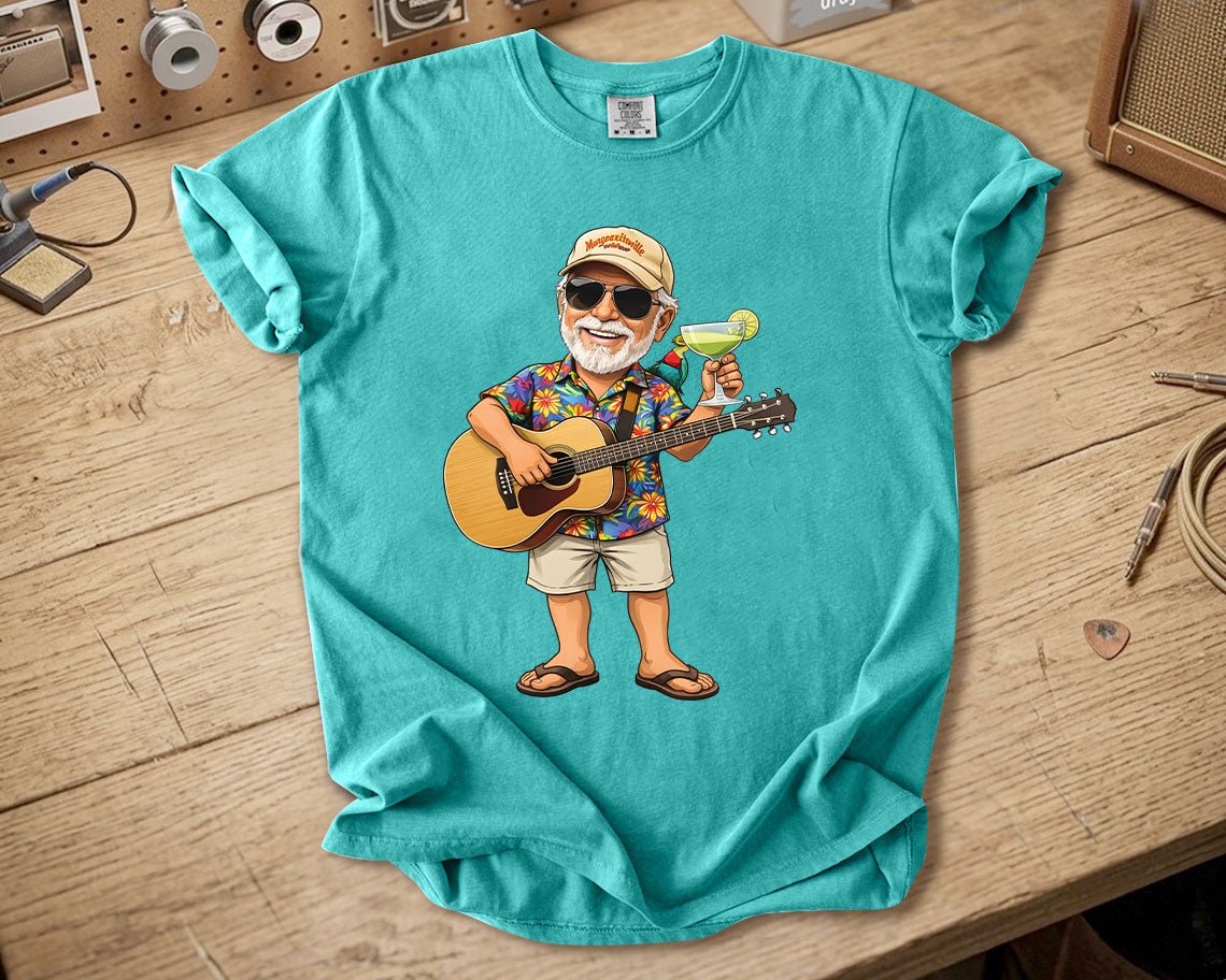 Jimmy Buffett Comfort Colors Tee Margaritaville Guitar Vibes Island Lifestyle Shirt