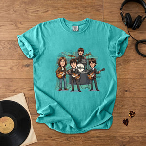 Vintage Beatles Band Comfort Tee Classic Rock Graphic T-Shirt