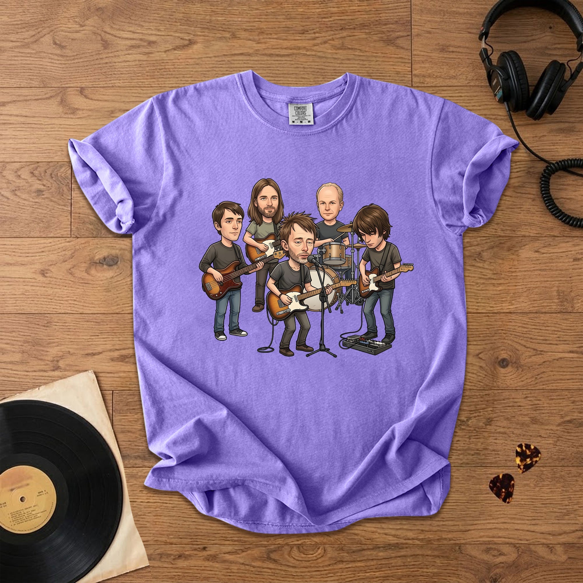 Radiohead Vintage Alternative Rock Band Comfort Tee Retro Music Fan T-Shirt