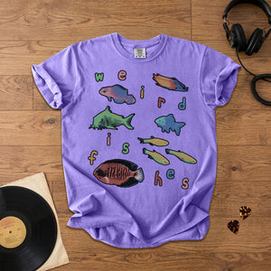 Weird Fishes Radiohead Comfort Tee Space & Retro Rock Inspired Graphic Shirt