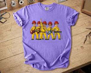 DEVO Comfort Colors Tee Band Members Red Energy Dome Tribute New Wave Rock Shirt