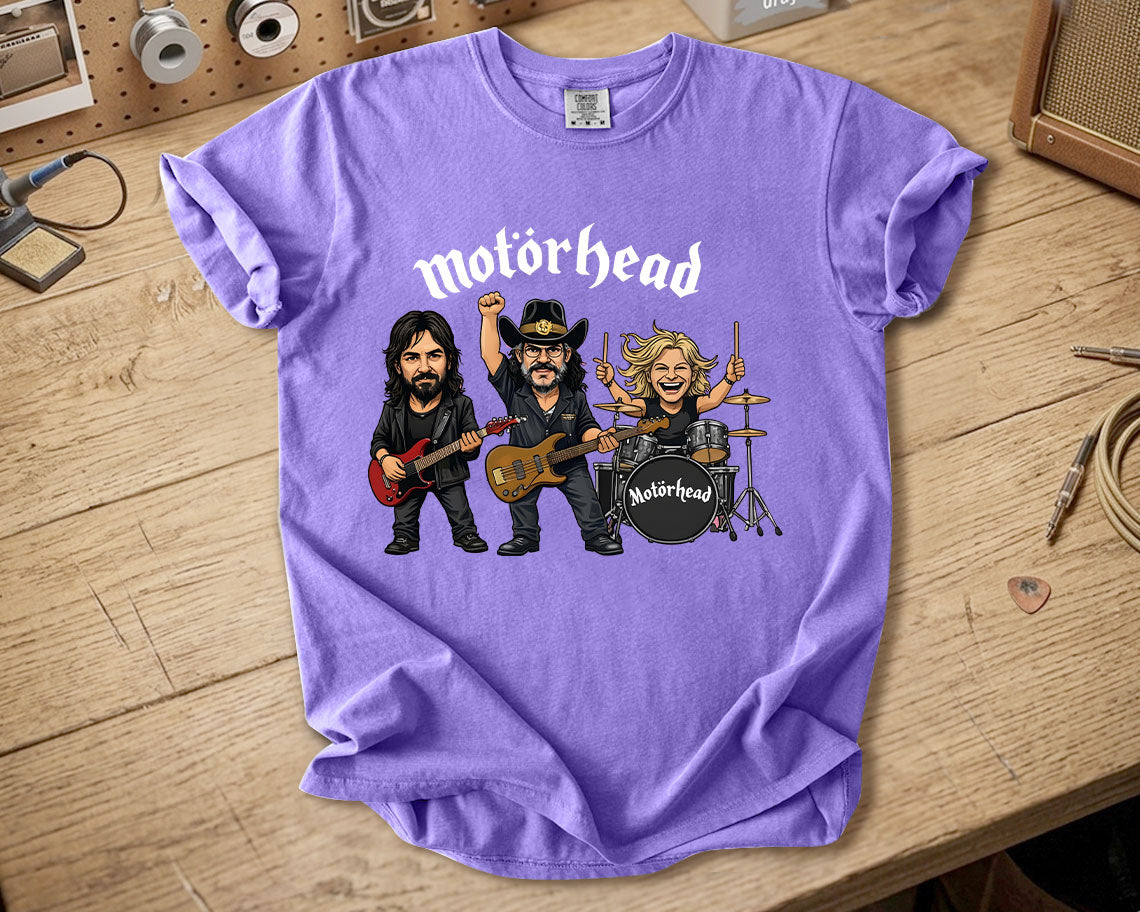 Motörhead Comfort Colors Tee Lemmy Kilmister Band Members Tribute Classic Rock Shirt