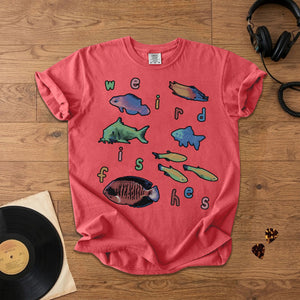 Weird Fishes Radiohead Comfort Tee Space & Retro Rock Inspired Graphic Shirt