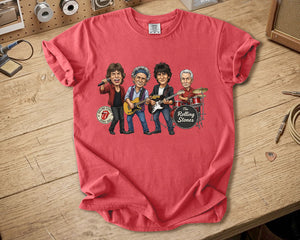 The Rolling Stones Comfort Colors Tee Mick Jagger Keith Richards Band Members Tribute Classic Rock Shirt