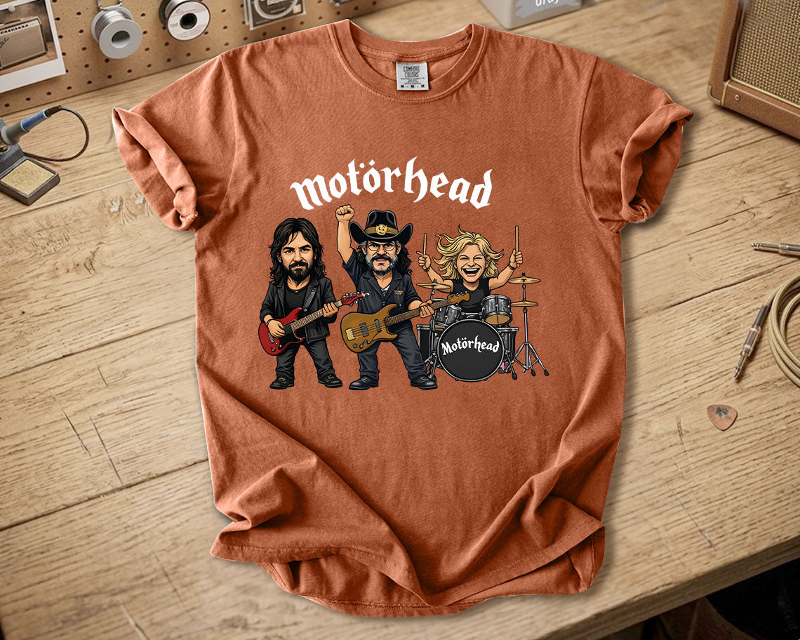 Motörhead Comfort Colors Tee Lemmy Kilmister Band Members Tribute Classic Rock Shirt
