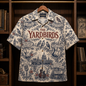 The Yardbirds Hawaiian Shirt - Unisex Vintage Toile De Jouy For Your Love Button Up