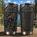 Ozzy Osbourne 3D Printed Stainless Steel Tumbler Heavy Metal Album List Travel Mug