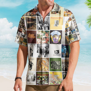 Fleetwood Mac Album Collage Hawaiian Shirt – Classic Rock Fan Shirt