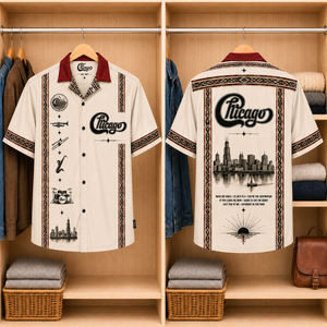 Chicago Luxury Design Hawaiian Shirt – Mexican Inspired Hawaiian Shirt White Version