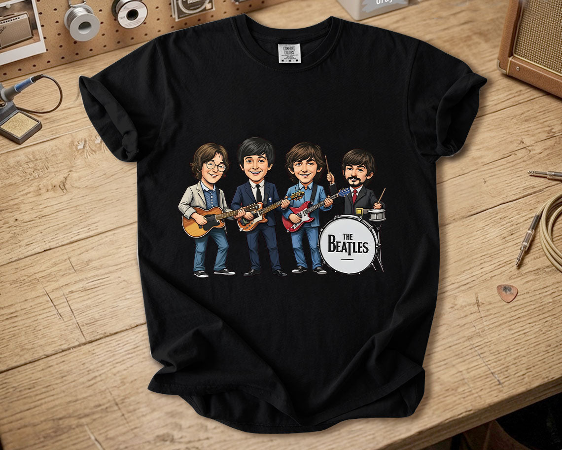 The Beatles Band Members Comfort Colors Tee John Lennon Paul McCartney George Harrison Ringo Starr Classic Rock Tribute Shirt