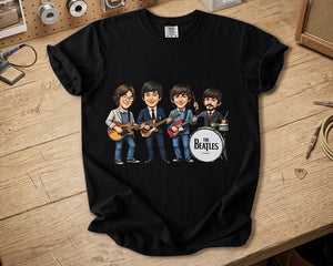 The Beatles Band Members Comfort Colors Tee John Lennon Paul McCartney George Harrison Ringo Starr Classic Rock Tribute Shirt