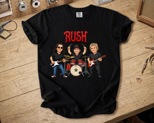Rush Comfort Colors Tee Geddy Lee Neil Peart Alex Lifeson Band Members Tribute Shirt