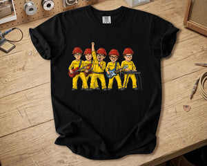 DEVO Comfort Colors Tee Band Members Red Energy Dome Tribute New Wave Rock Shirt