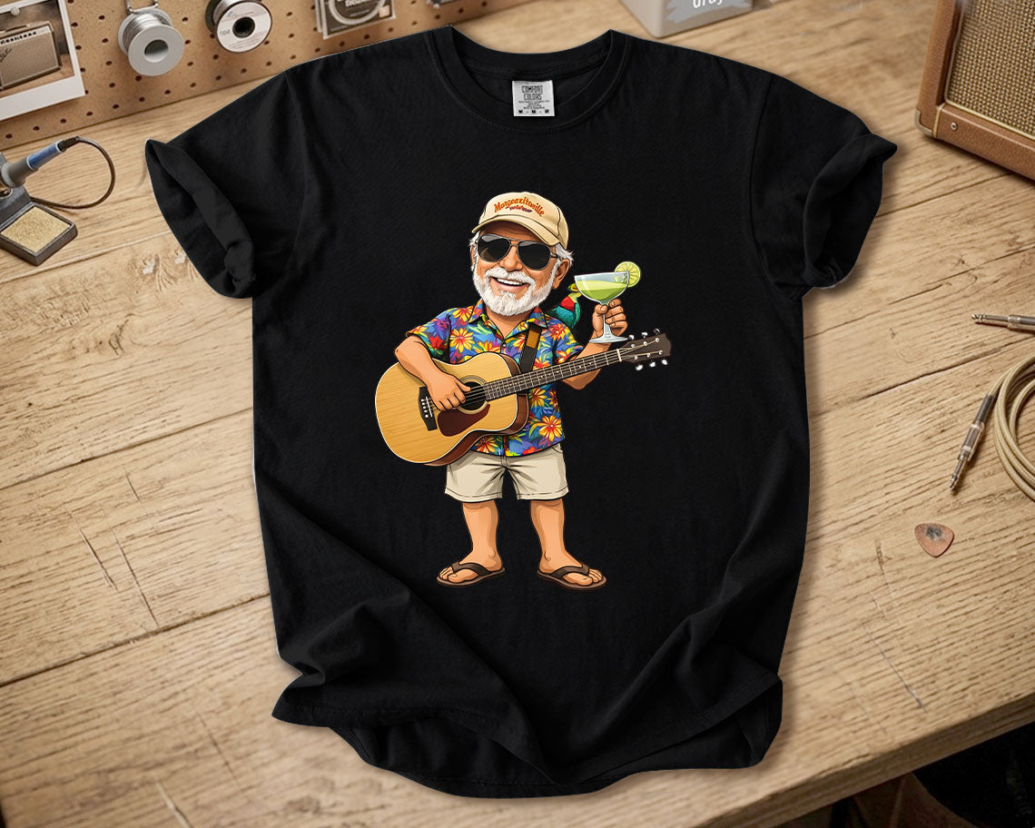 Jimmy Buffett Comfort Colors Tee Margaritaville Guitar Vibes Island Lifestyle Shirt