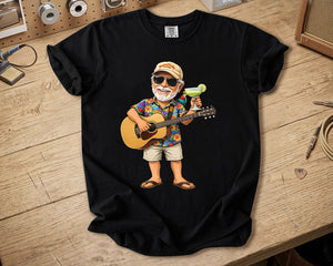 Jimmy Buffett Comfort Colors Tee Margaritaville Guitar Vibes Island Lifestyle Shirt