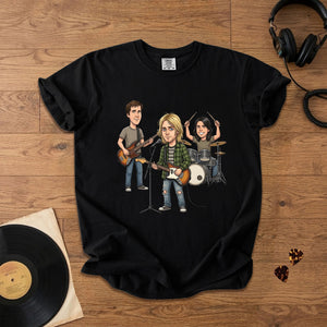 Nirvana Vintage Grunge Band Graphic T-Shirt Retro Music Fan Comfort Tee