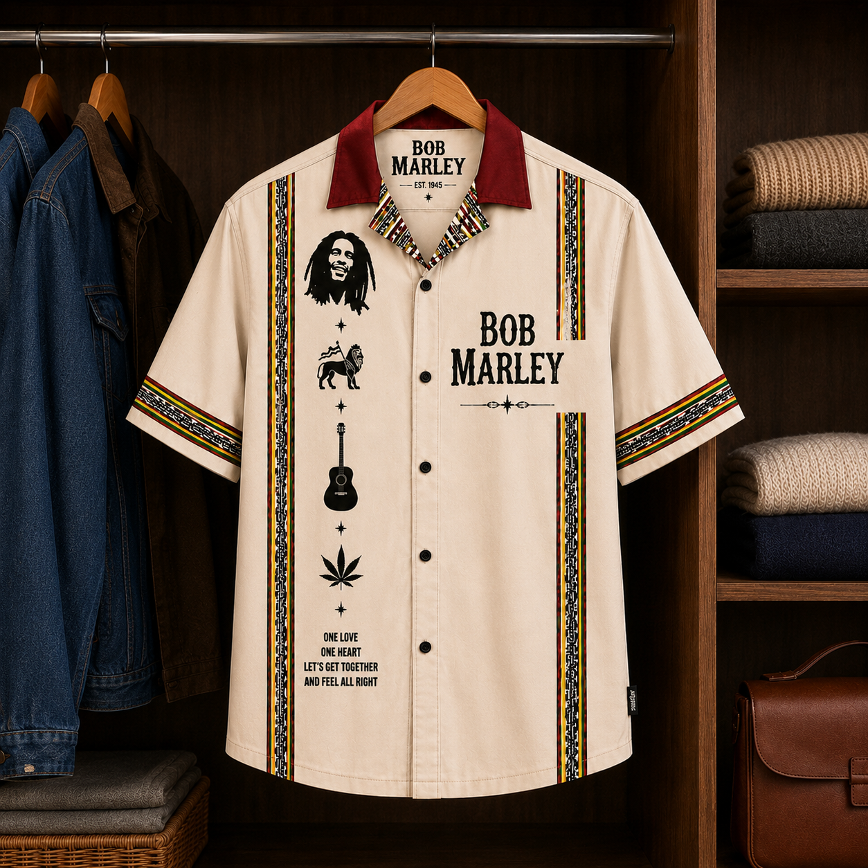 Bob Marley Luxury Design Hawaiian Shirt – Reggae Inspired Hawaiian Shirt