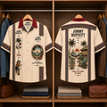 Jimmy Buffett Tropical Paradise Hawaiian Shirt – Mexican Inspired Hawaiian Shirt White Version