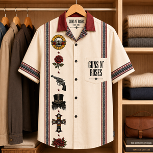 Guns N' Roses Luxury Design Hawaiian Shirt – Hard Rock Inspired Hawaiian Shirt