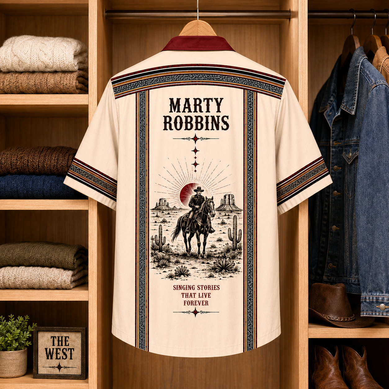 Marty Robbins Luxury Design Hawaiian Shirt – Mexican Inspired Hawaiian Shirt White Version
