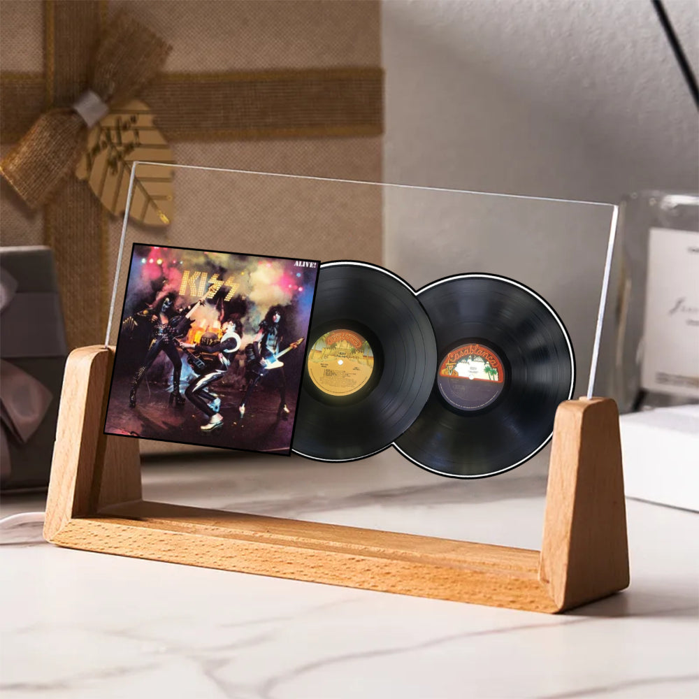 KISS Alive! Acrylic Light Vinyl Record Display Lamp