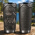The Beatles Abbey Road Insulated Tumbler 3D Embossed Yellow Submarine Travel Cup
