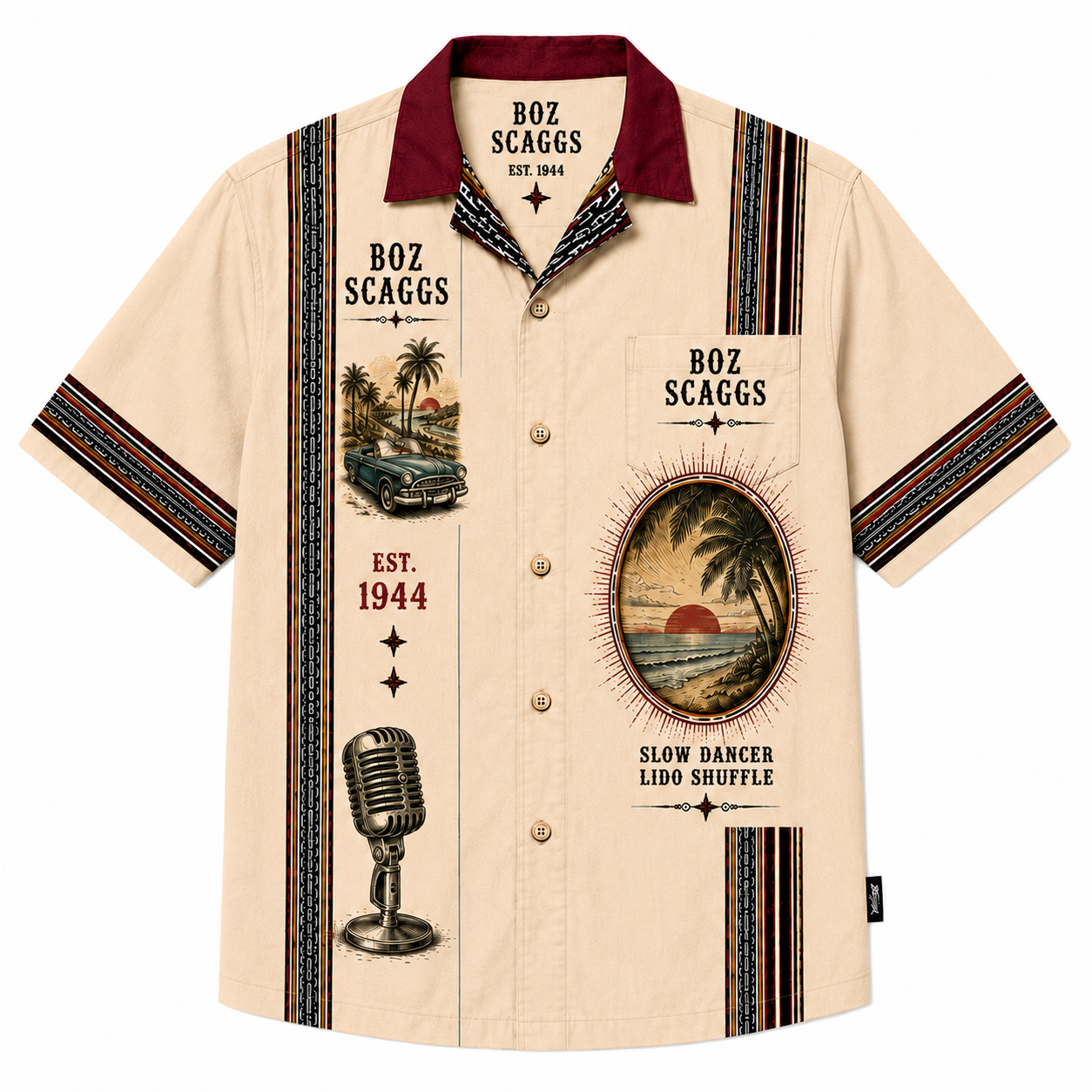 Boz Scaggs Luxury Design Hawaiian Shirt – Yacht Rock Inspired Hawaiian Shirt