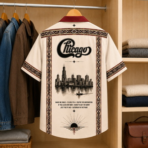 Chicago Luxury Design Hawaiian Shirt – Mexican Inspired Hawaiian Shirt White Version