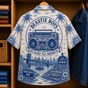 Beastie Boys Special Edition Tropical Hawaiian Shirt - Unisex Music Collage Button Up