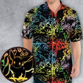 Eevee Pokemon Black Hawaiian Shirt