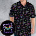 Neon Gastly Haunter Gengar Pokemon Hawaiian Shirt