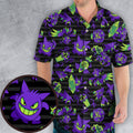 Ghost Type Pokemon Pattern Hawaiian Shirt