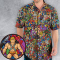 MOTU's Characters Figure Pattern He-man and The Masters of The Universe Hawaiian Shirt
