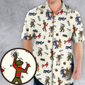 Horror Movie Pop Characters Pattern Hawaiian Shirt
