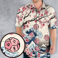Pink Flower Dice DnD Hawaiian Shirt