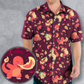 Fire Pokemon Pattern Hawaiian Shirt
