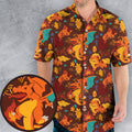 Charizard Arcanine Torchic Fire Pokemon Hawaiian Shirt