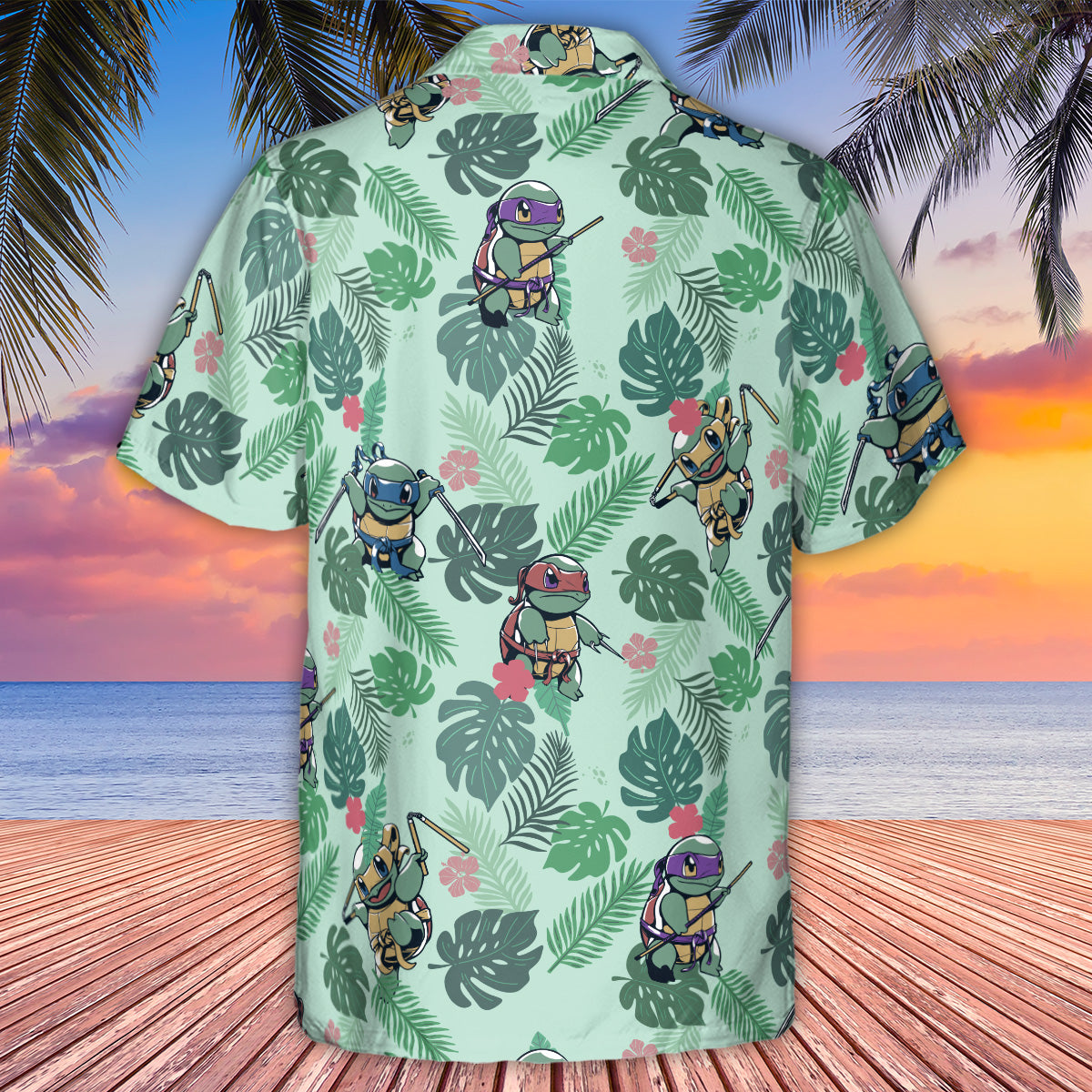 Teenage Mutant Ninja Squirtle Hawaiian Shirt