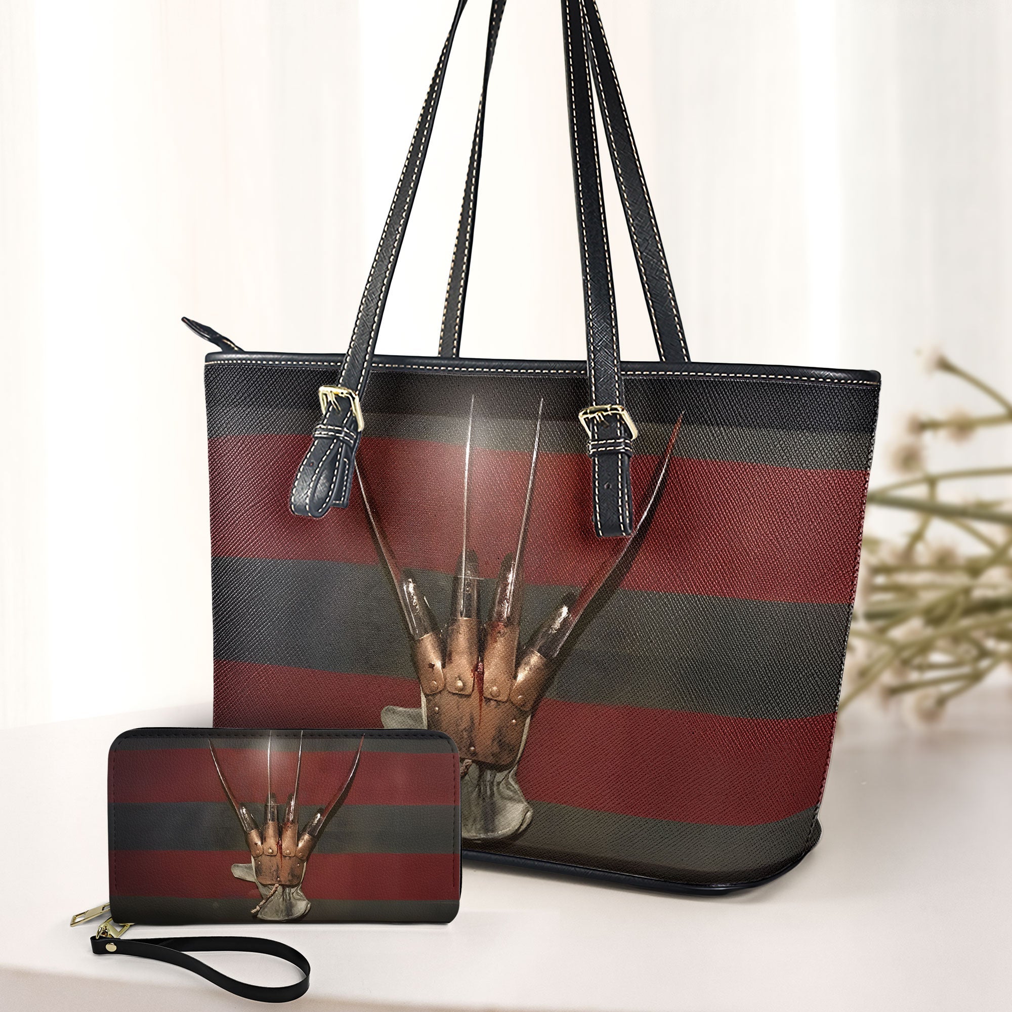 Nightmare Claw Leather Handbag Horror Inspired Tote