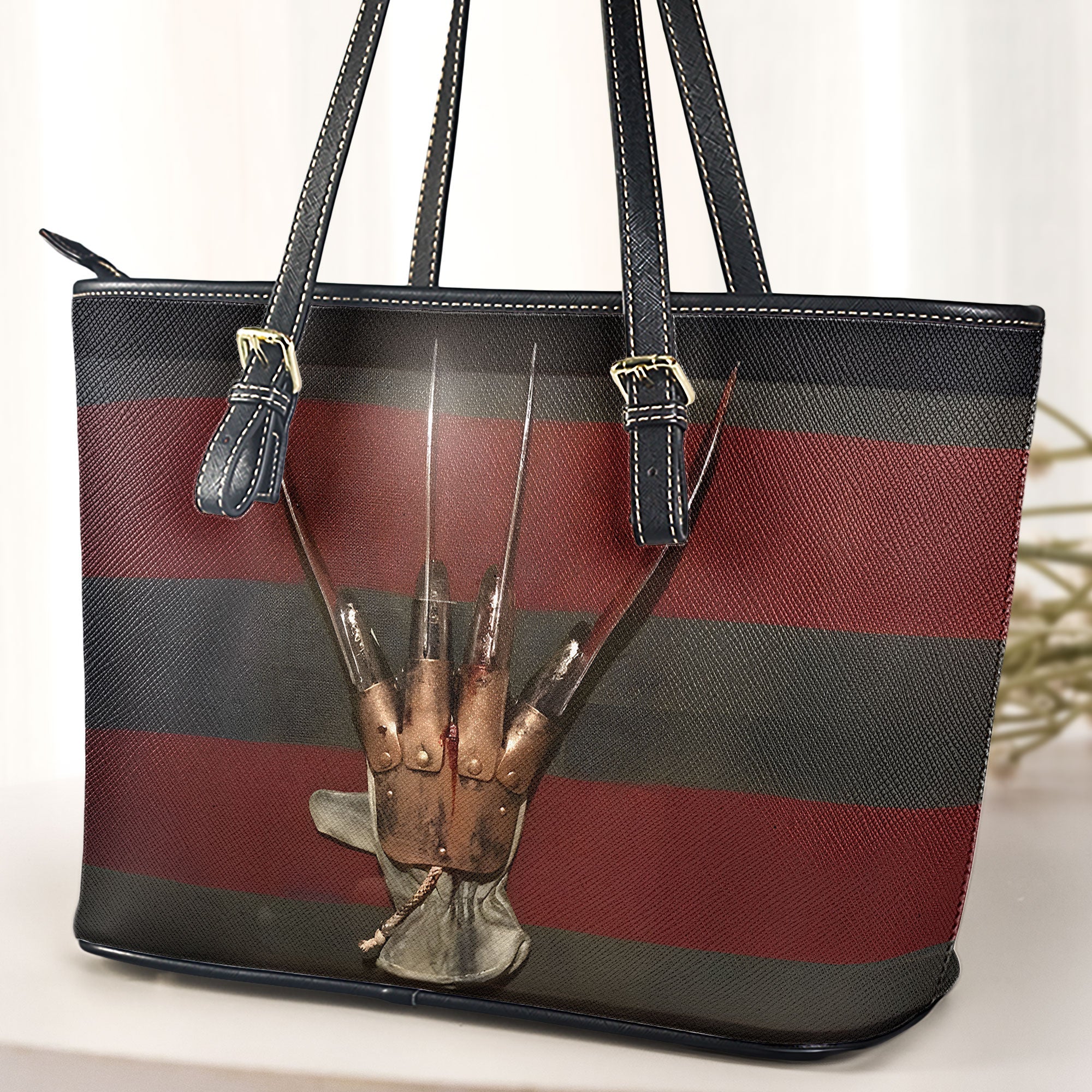 Nightmare Claw Leather Handbag Horror Inspired Tote