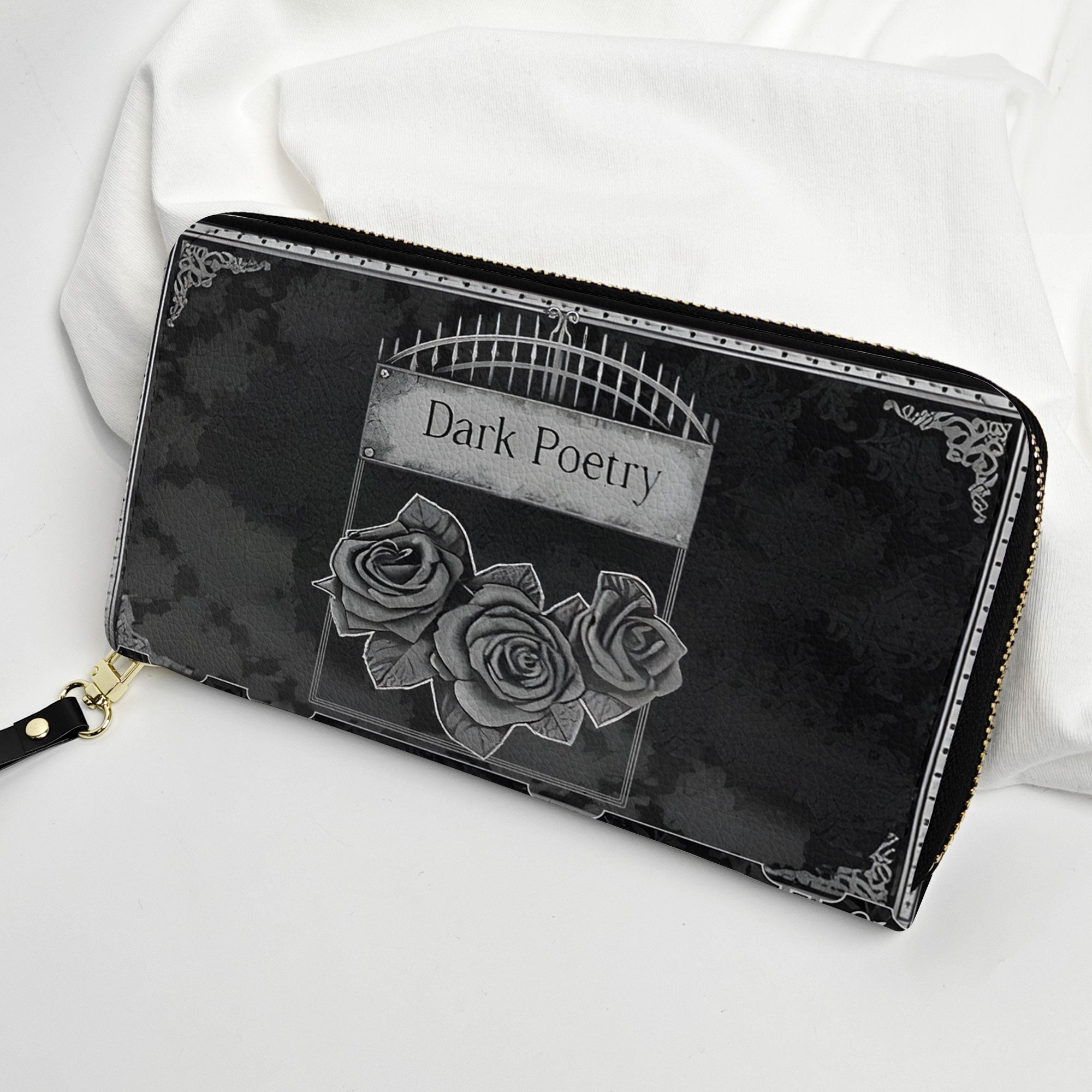 Edgar Allan Poe Gothic Leather Handbag Dark Poetry Inspired Purse
