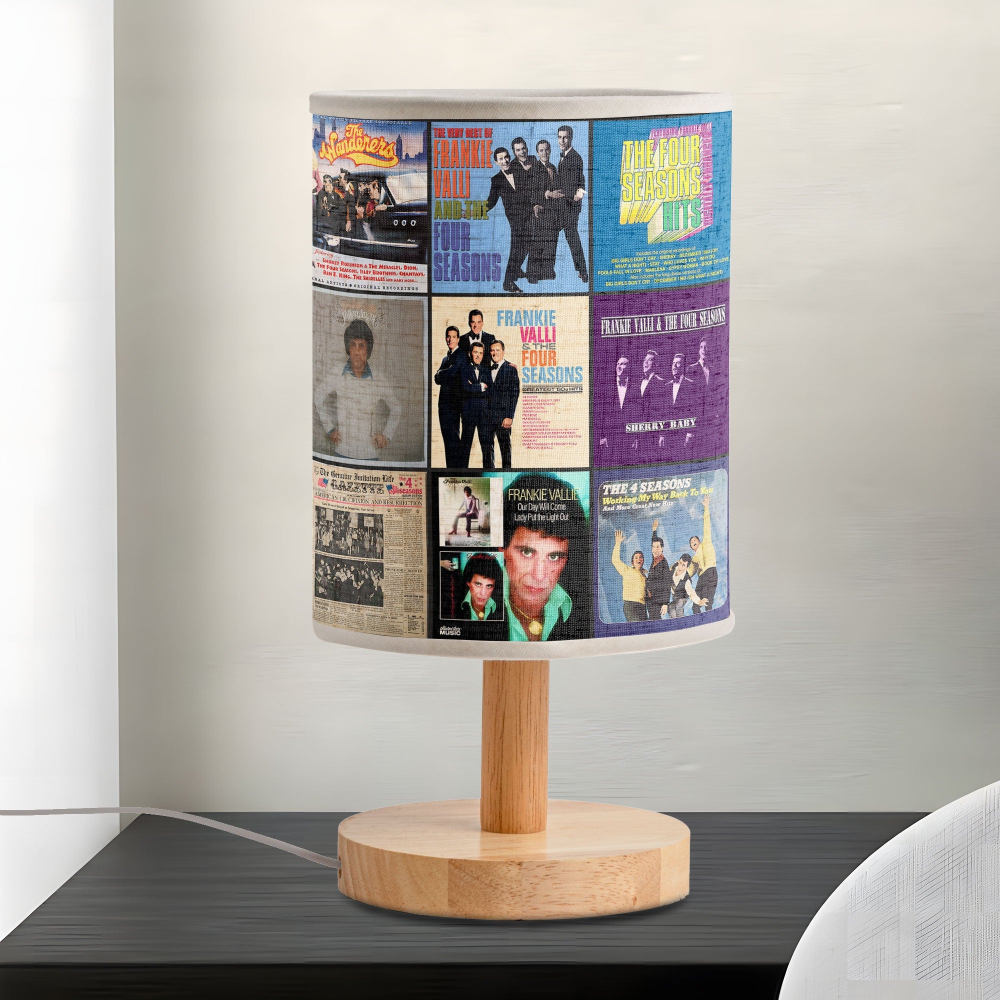 Frankie Valli Album Cover Lamp Classic Pop Nostalgia Home Decor
