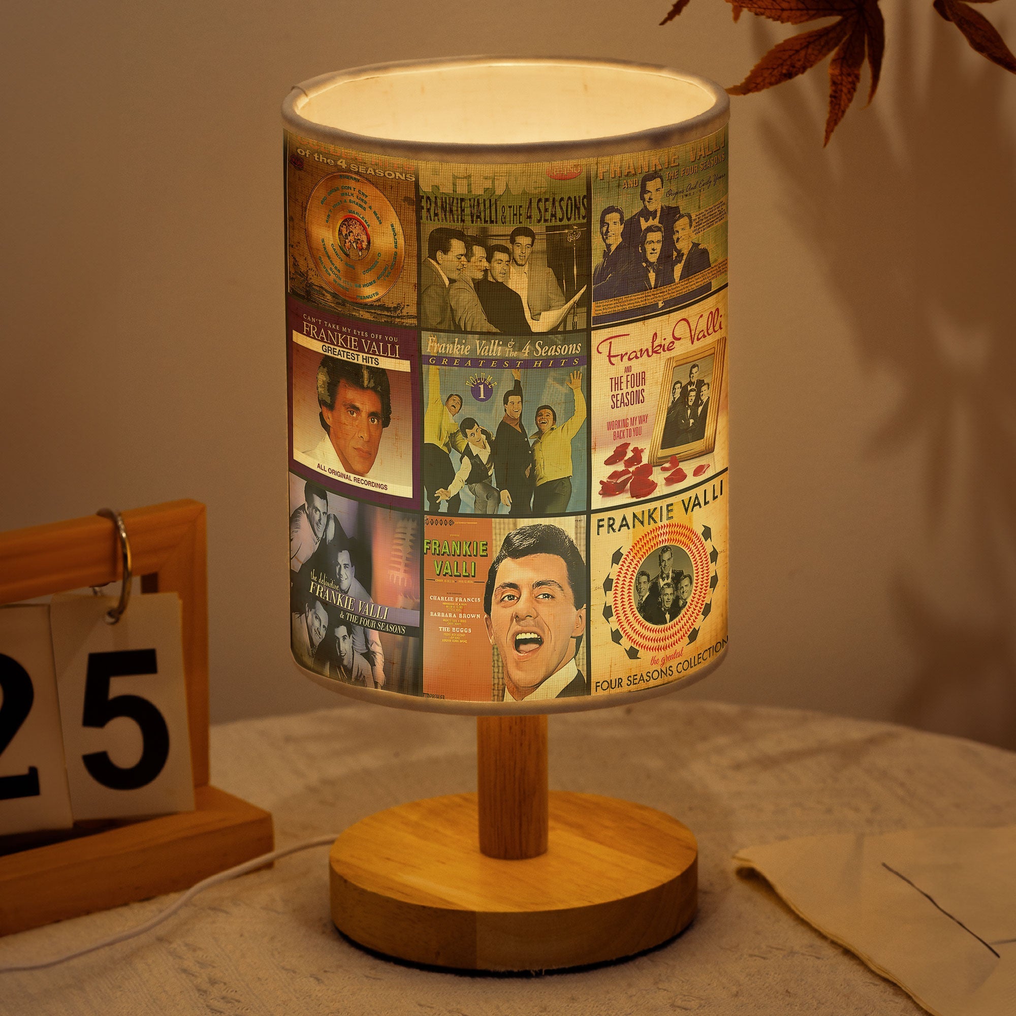 Frankie Valli Album Cover Lamp Classic Pop Nostalgia Home Decor