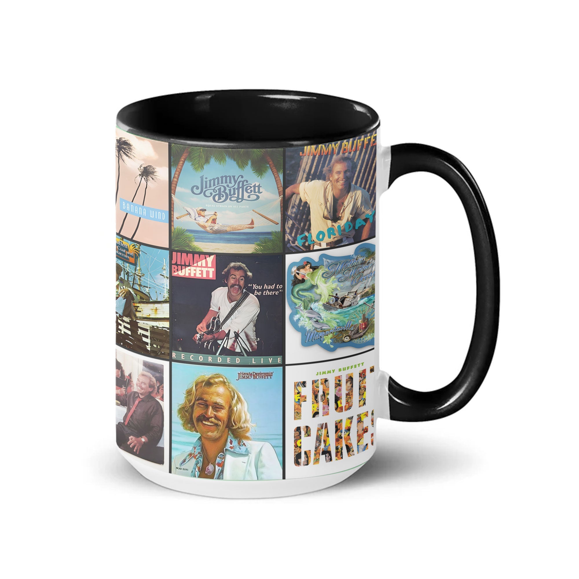 Jimmy Buffett Accent Mug Tropical Rock Album Art Collection