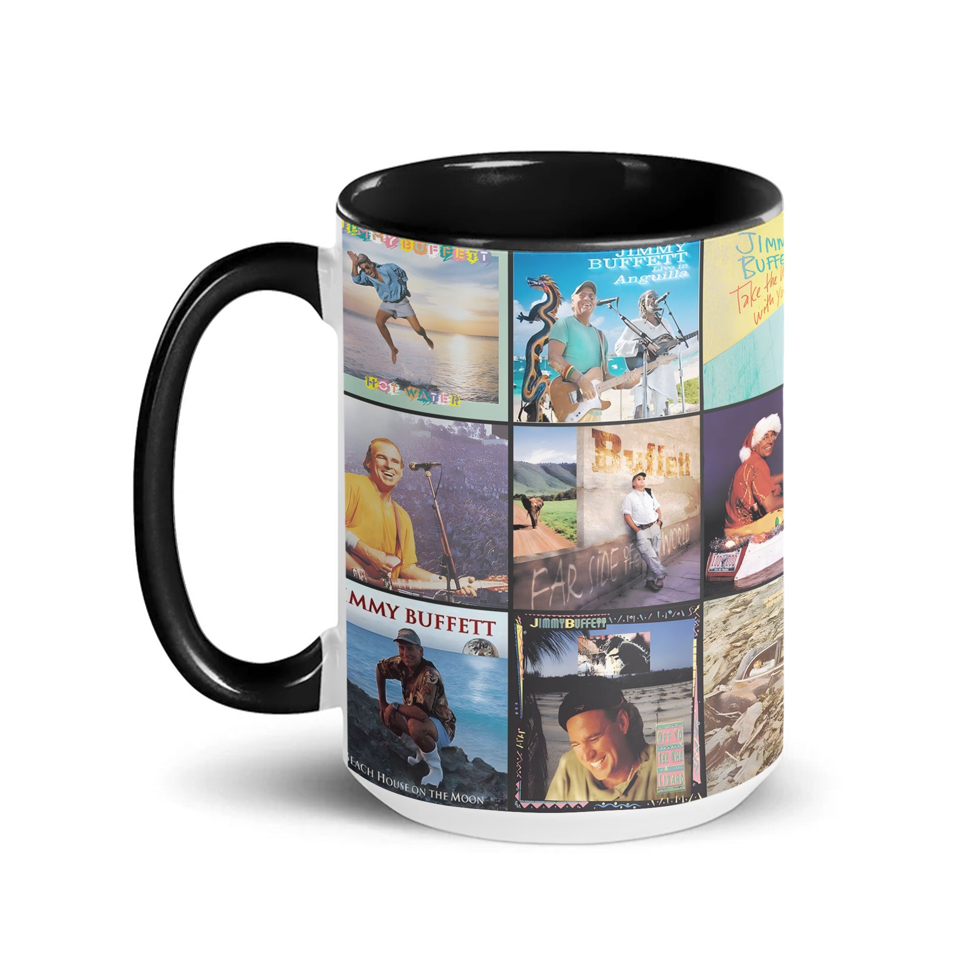 Jimmy Buffett Accent Mug Tropical Rock Album Art Collection