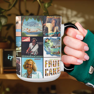 Jimmy Buffett Accent Mug Tropical Rock Album Art Collection
