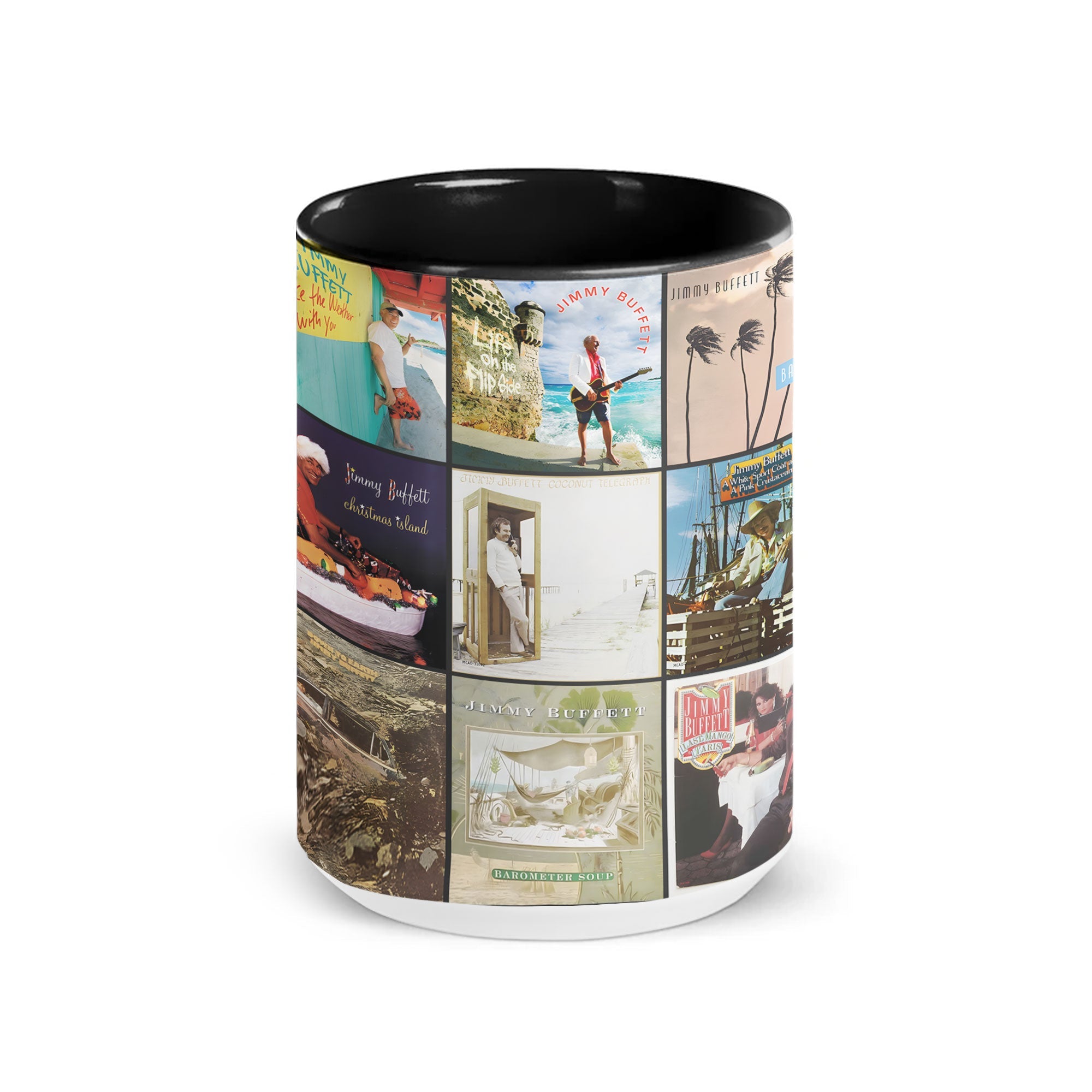 Jimmy Buffett Accent Mug Tropical Rock Album Art Collection