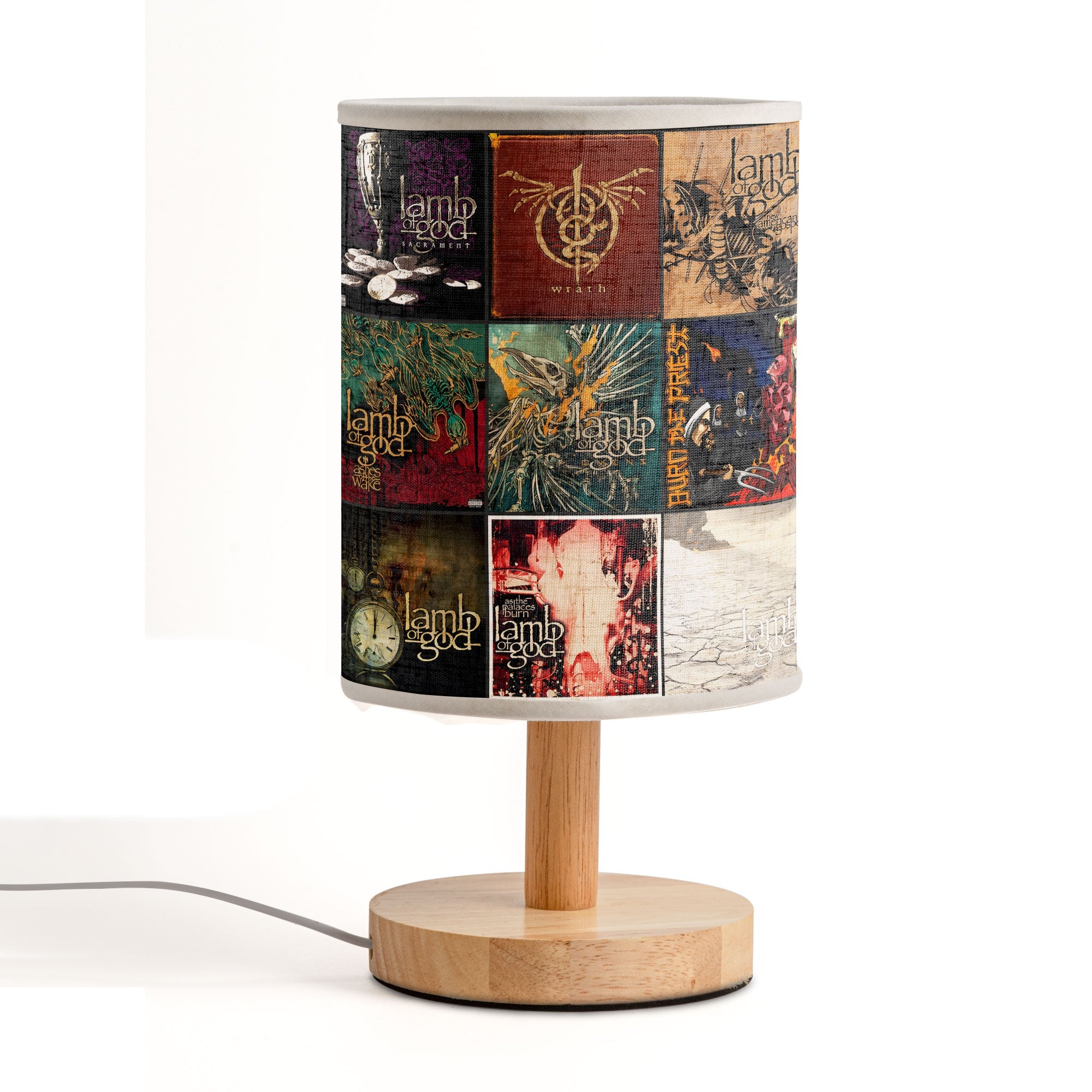 Lamb of God Fabric Lamp Pure Metal Fury Album Art Collection