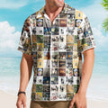 Vintage Fleetwood Mac Cover Collage Hawaiian Shirt - Unisex Soft Rock Music Summer Button Up