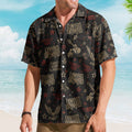 Lynyrd Skynyrd Hawaiian Shirt - Unisex Southern Rock Free Bird Black Button Up